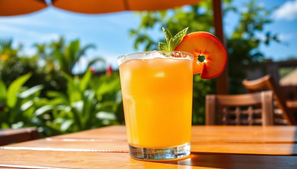 Peach margaritas