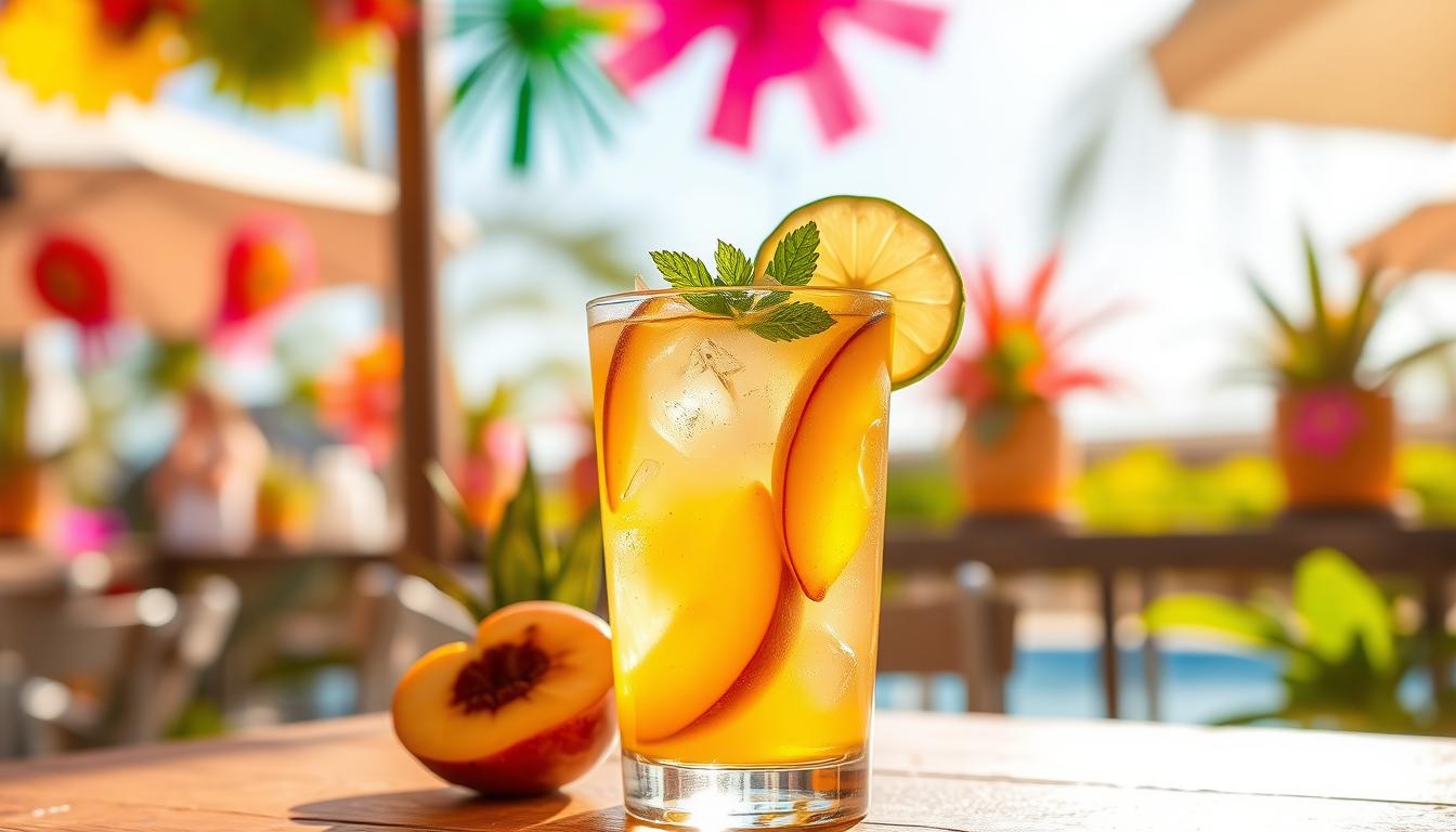 Peach margaritas
