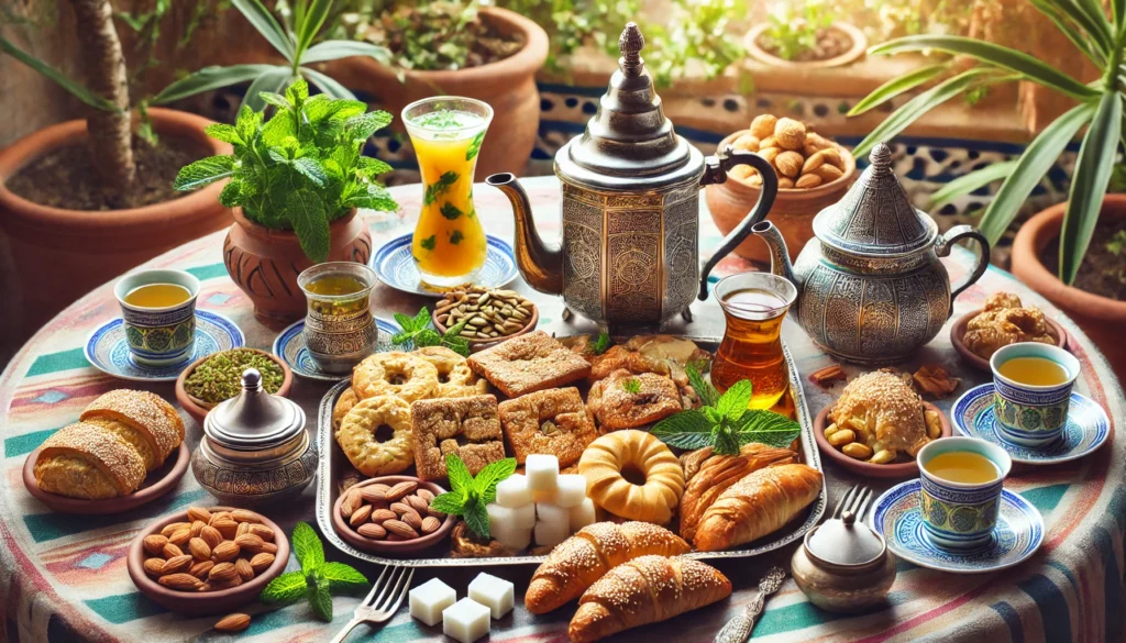 Moroccan Breakfast: Fakkas and Moroccan Tea