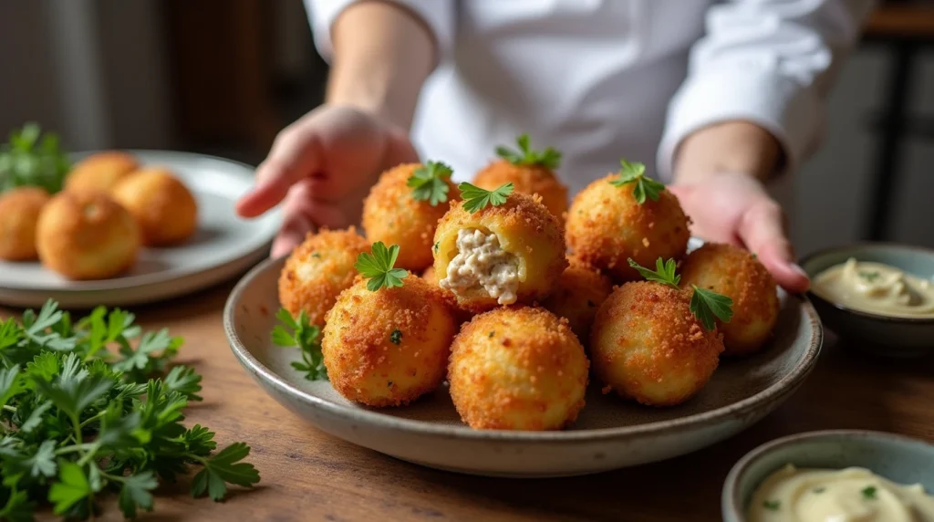 Tuna-Stuffed Potato Balls