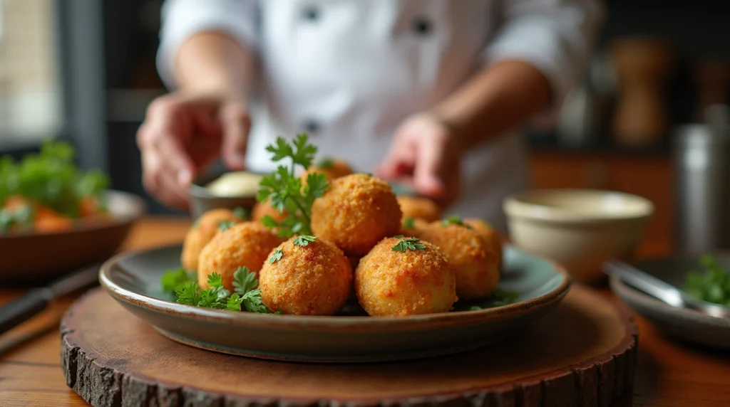 Tuna-Stuffed Potato Balls