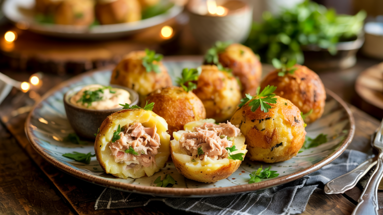 Tuna-Stuffed Potato Balls